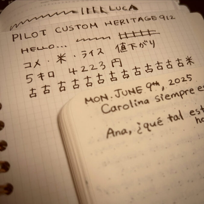 初のパイロット万年筆と付属のカートリッジインク